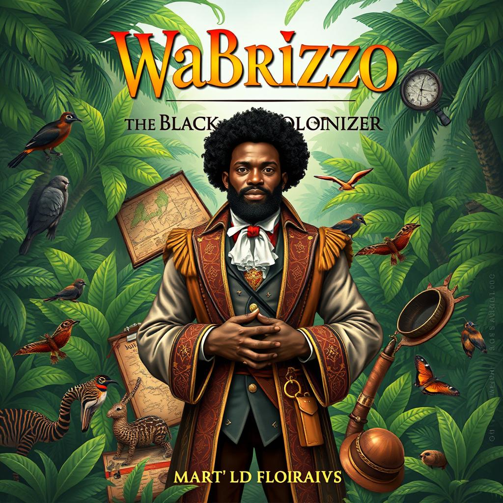 A book cover design for 'Wabrizzo the Black Colonizer'