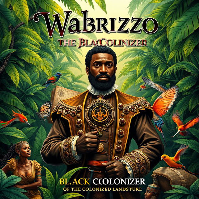 A book cover design for 'Wabrizzo the Black Colonizer'