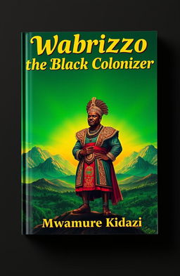 A captivating book cover design for 'Wabrizzo the Black Colonizer' by Mwamure Kidazi