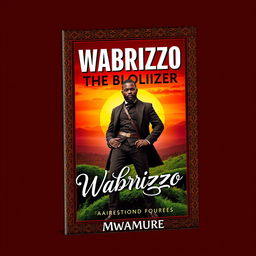A striking book cover design for 'Wabrizzo the Black Colonizer' by Mwamure