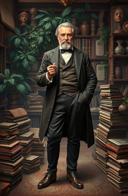 A imaginative representation depicting Wabrizzo, an author known for his colonial themes