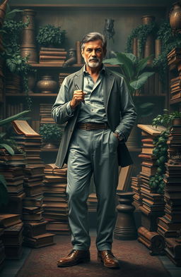 A imaginative representation depicting Wabrizzo, an author known for his colonial themes