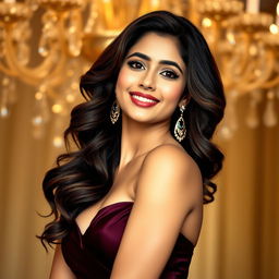 A stunning portrait of a glamorous Bollywood actress inspired by Shraddha Kapoor