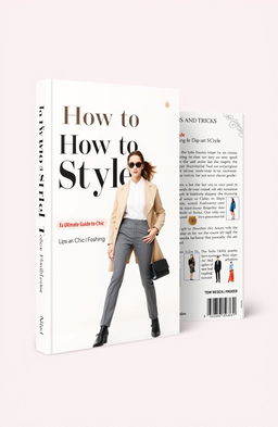 A visually striking front and back cover design for a style guide book