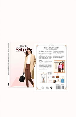 A visually striking front and back cover design for a style guide book