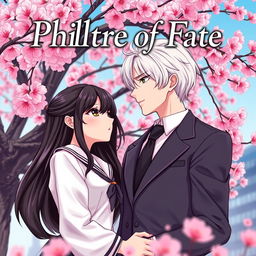 A vibrant and enchanting book cover for 'Philtre of Fate' by U