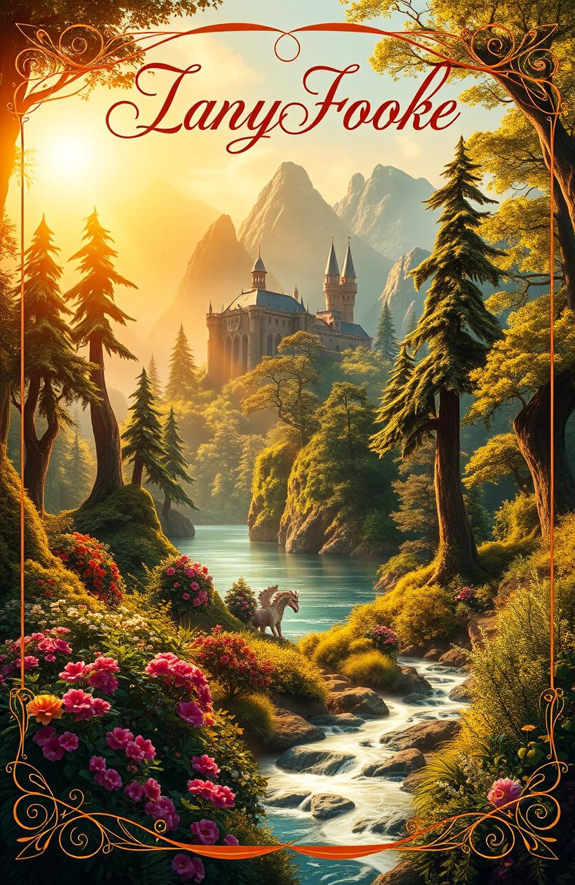 A stunning fantasy book cover that captures the essence of a magical world