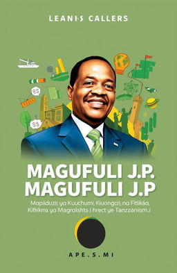 An engaging book cover design for 'Magufuli J