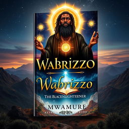 A captivating book cover design for 'Wabrizzo: The Black Enlightener' by author Mwamure