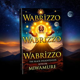 A captivating book cover design for 'Wabrizzo: The Black Enlightener' by author Mwamure