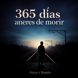A captivating book cover for the novel '365 días antes de morir'