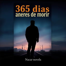 A captivating book cover for the novel '365 días antes de morir'