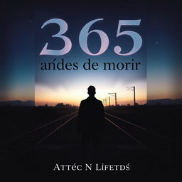 A captivating book cover for the novel '365 días antes de morir'
