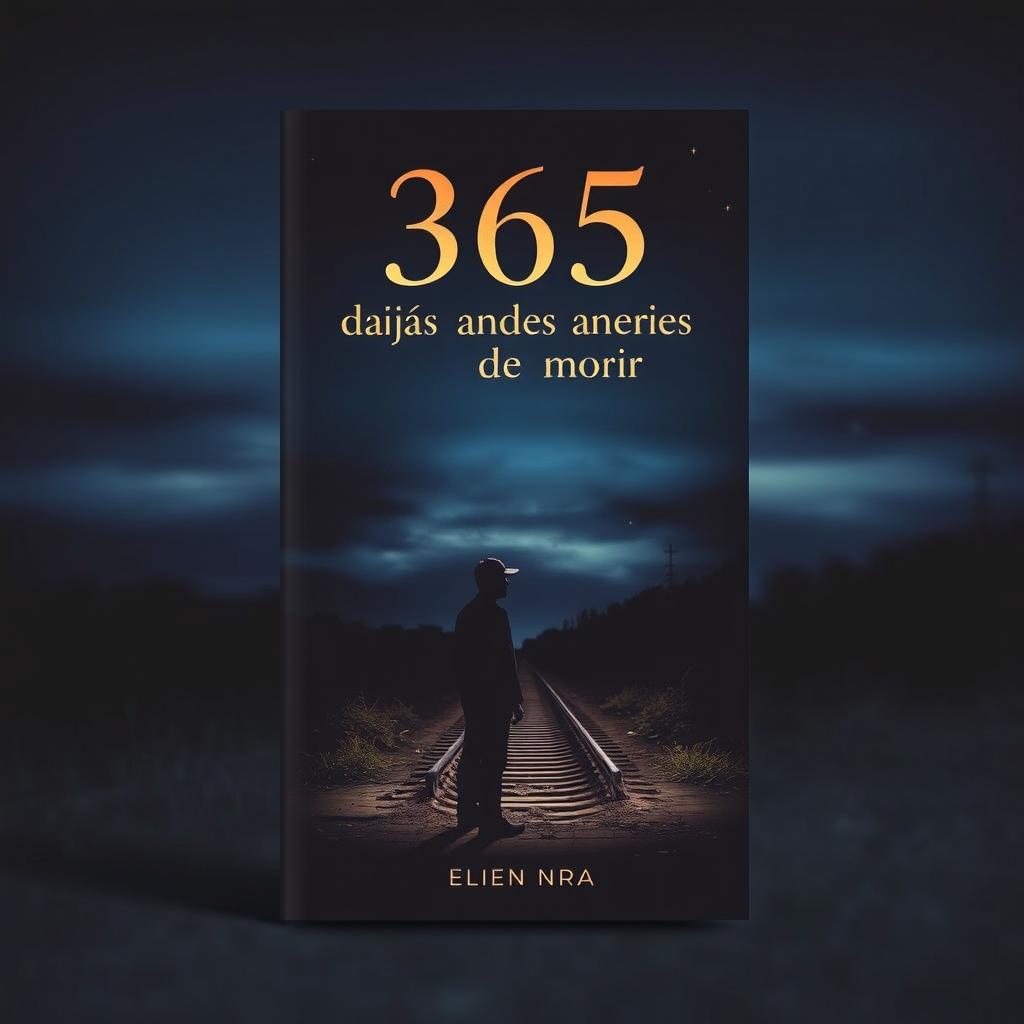 A captivating book cover for the novel '365 días antes de morir'