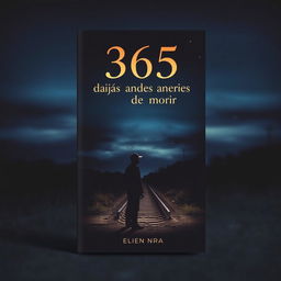 A captivating book cover for the novel '365 días antes de morir'