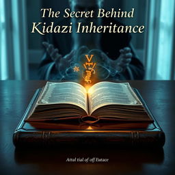A captivating book cover design for "The Secret Behind Kidazi Inheritance"