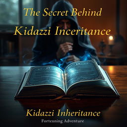 A captivating book cover design for "The Secret Behind Kidazi Inheritance"
