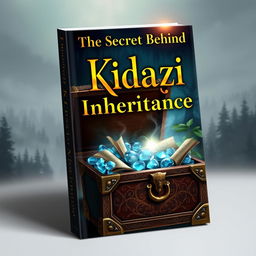 A captivating book cover design for 'The Secret Behind Kidazi Inheritance'