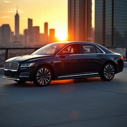 A sleek and luxurious 2023 Lincoln Continental, showcasing its modern design and elegant lines
