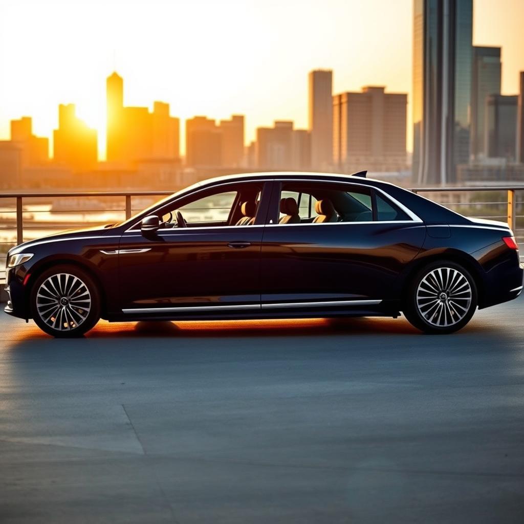 A sleek and luxurious 2023 Lincoln Continental, showcasing its modern design and elegant lines