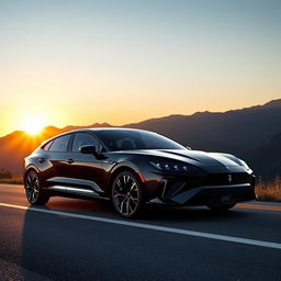 A stunning blend of a 2024 Lincoln Nautilus and a 2024 Lamborghini Urus, showcasing the luxury and elegance of the Nautilus combined with the sporty and aggressive styling of the Urus