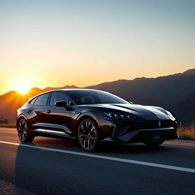 A stunning blend of a 2024 Lincoln Nautilus and a 2024 Lamborghini Urus, showcasing the luxury and elegance of the Nautilus combined with the sporty and aggressive styling of the Urus