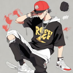 Anime masculino hip hop