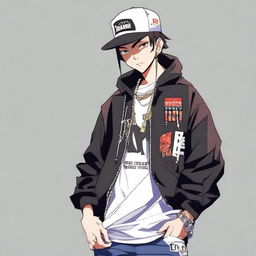 Anime masculino hip hop