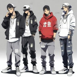 Anime masculino hip hop