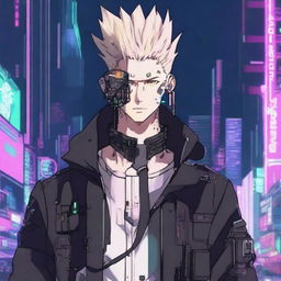 Anime masculino cyberpunk