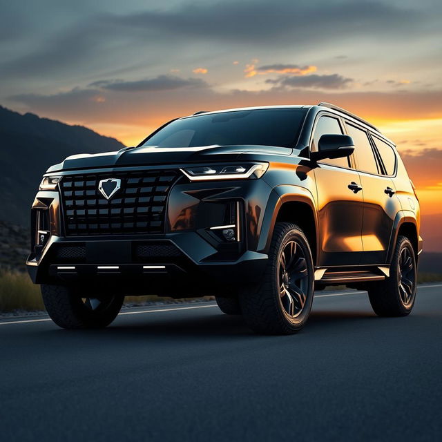 A big SUV that embodies elegance with a fierce and aggressive demeanor