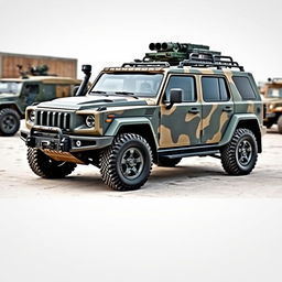 A military-style big SUV designed for tactical operations and special missions