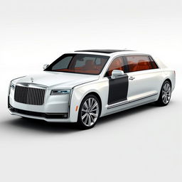 An elegant presidential car, designed to be strong, safe, comfortable, and luxurious