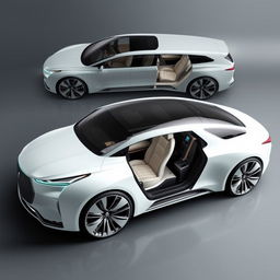 A new concept design for a presidential car, showcasing elegance, strength, safety, comfort, and luxury