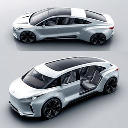 A new concept design for a presidential car, showcasing elegance, strength, safety, comfort, and luxury