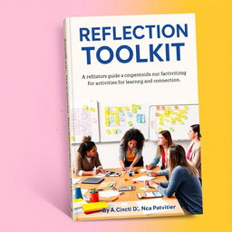 A visually appealing book cover design for 'The Reflection Toolkit: A Facilitator’s Guide to Activities for Learning and Connection'
