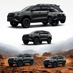 Design a big SUV from the Indonesian brand Pindad, characterized as compact, rugged, fierce, and aggressive
