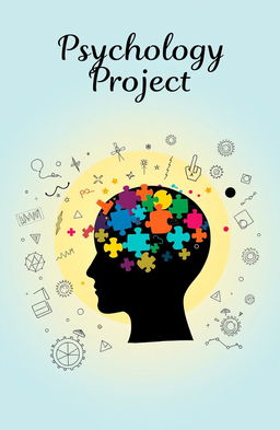 A visually striking cover design for a psychology project file