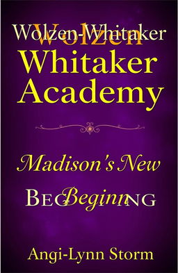 A visually striking book cover featuring a rich purple background