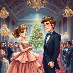A captivating book cover illustration for a comedy novel featuring a girl and her ex-boyfriend who has magically transformed into a woman's body