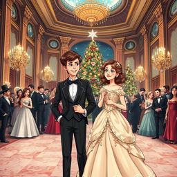 A captivating book cover illustration for a comedy novel featuring a girl and her ex-boyfriend who has magically transformed into a woman's body