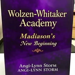 A captivating book cover featuring a dark purple background that evokes a sense of mystery and intrigue