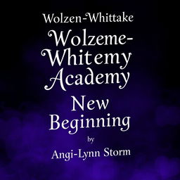 An enchanting book cover design featuring a dark purple background that draws the viewer in with its depth and richness