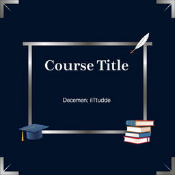 A unique university cover page design for a Word document tailored for a male aesthetic, featuring a sleek and modern layout