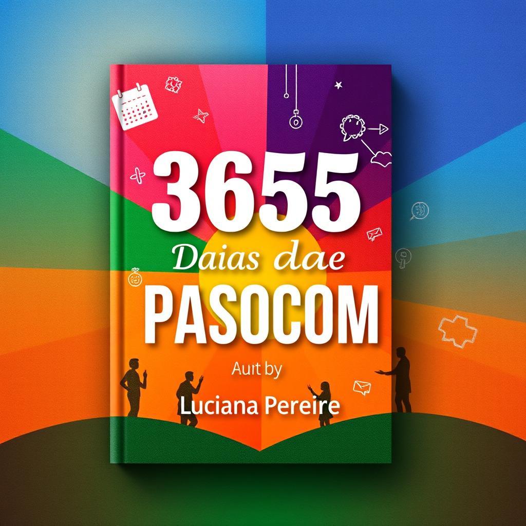 A captivating book cover for the title '365 Dias da Pascom' by Luciana Pereira