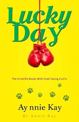 A vibrant romance book cover featuring a bright yellow background