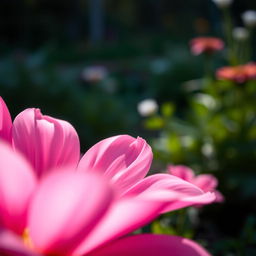 A close-up view of an elegantly captured natural landscape, with a beautiful flower in full bloom that evokes a sense of openness and beauty