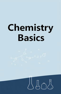 A simple yet elegant book cover design for a chemistry textbook