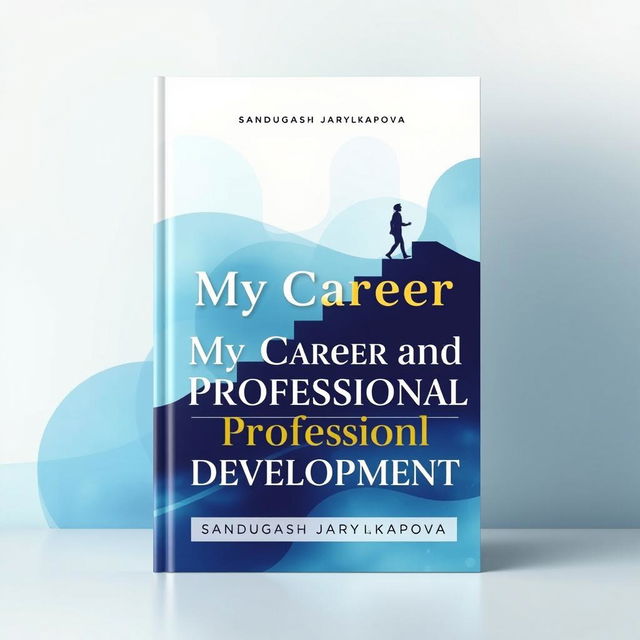 A beautifully designed book cover for the book titled 'My Career and Professional Development' by Sandugash Jarylkapova