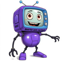 A highly detailed illustration of a retro robot character inspired by Peppino Spaghetti